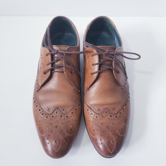 Ted Baker London Vineey Derby Wingtip Mens Oxford Leather Shoes Size 7 - Picture 3 of 7